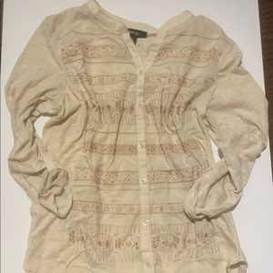 Style and Co. woman’s 3/4 sleeve shirt with beading